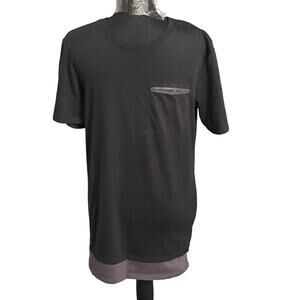 Nike Shirt Men Small Black & Gray Short Sleeve The Nike Tee‎ With Pocket